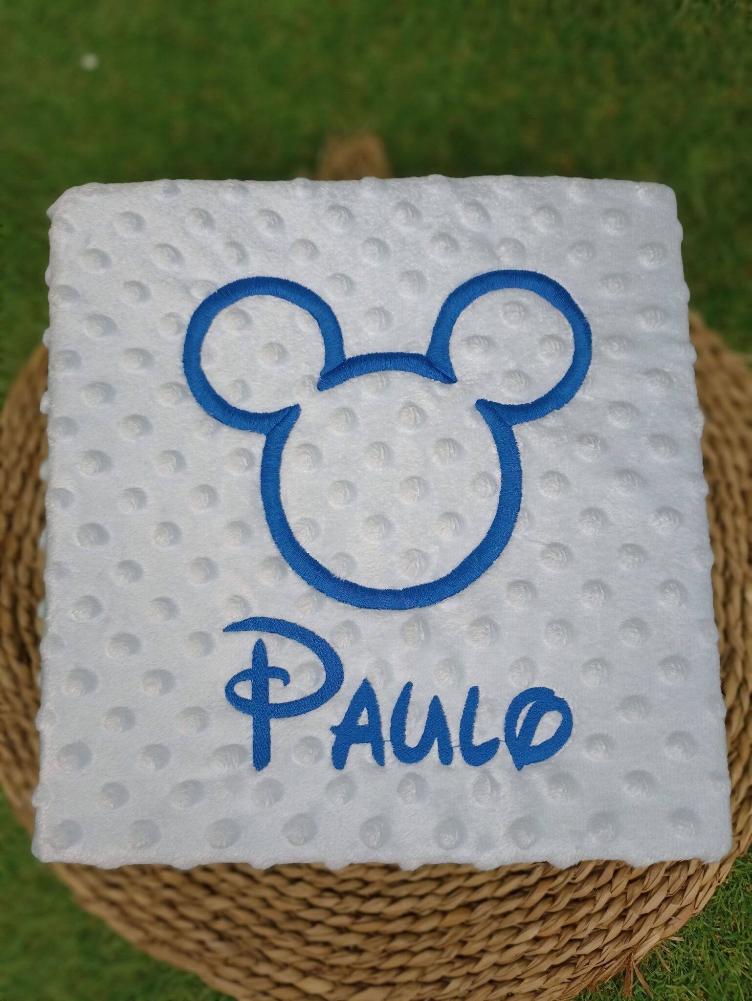 Manta personalizada silueta Mickey