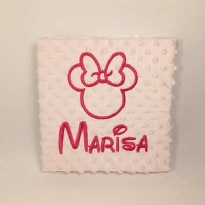 Manta personalizada silueta Minnie
