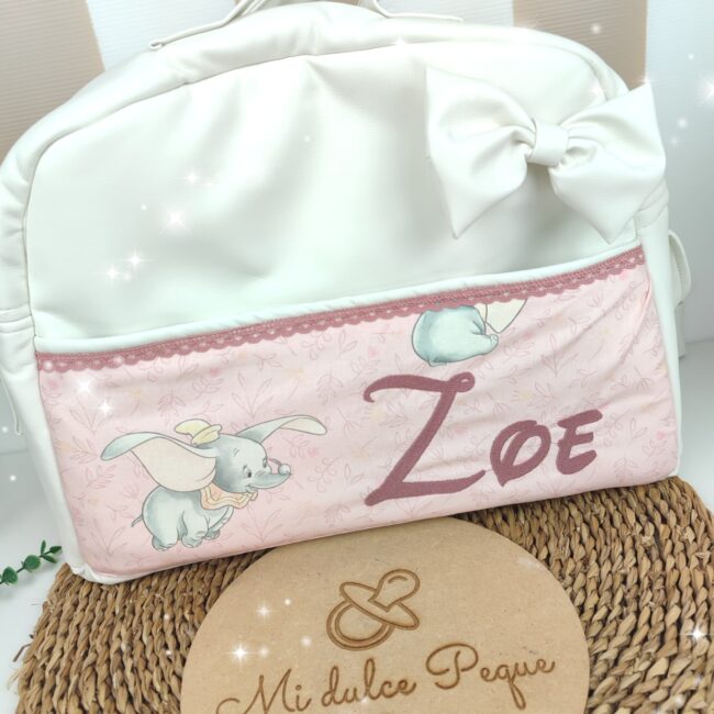 Bolso maternidad Dumbo Rosa