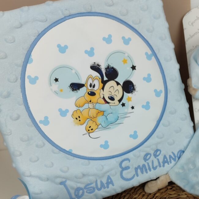 Manta personalizada Mickey & Pluto