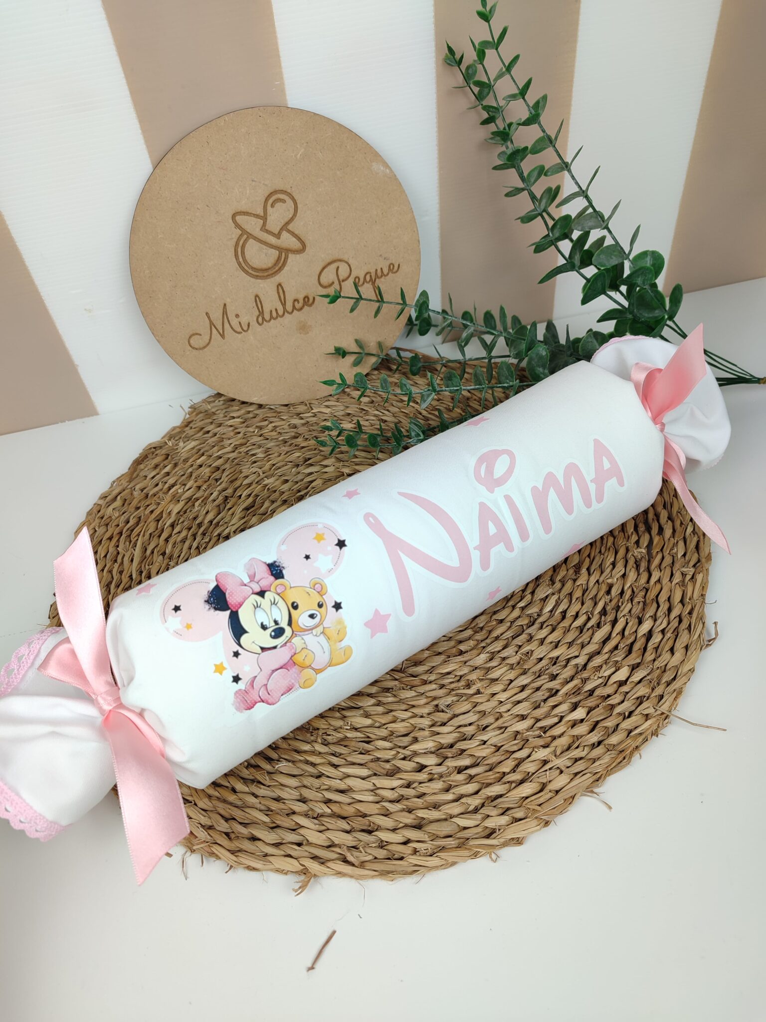 Cojín antivuelco Minnie & Osito