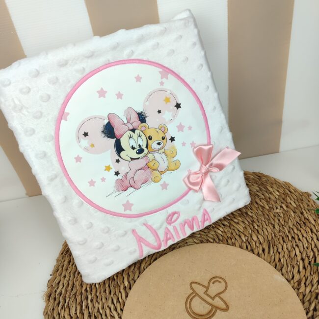 Manta personalizada Minnie & Osito