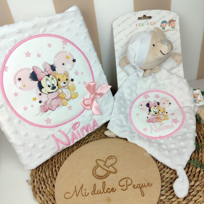 Manta y DouDou Minnie & Osito