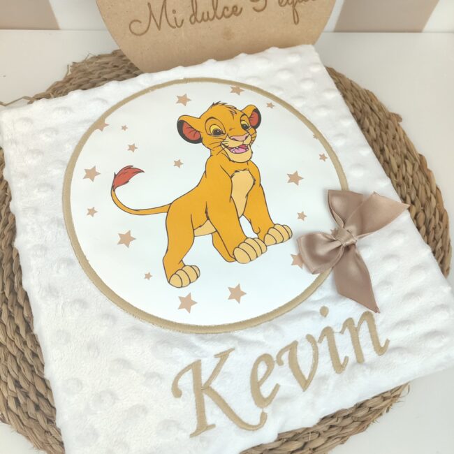 Manta personalizada Rey León Simba