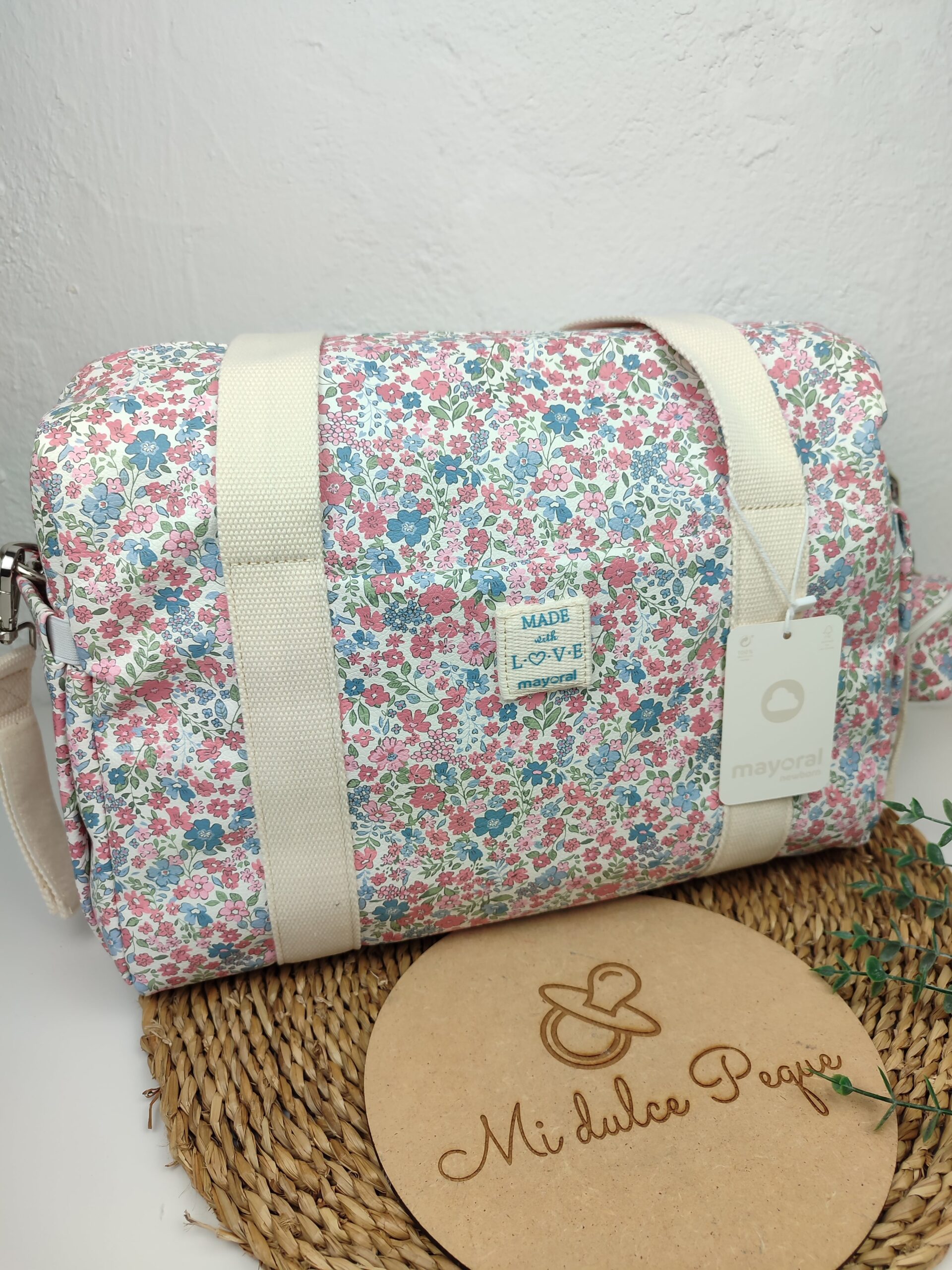 Bolso Maternal Colección Estampada Rosa