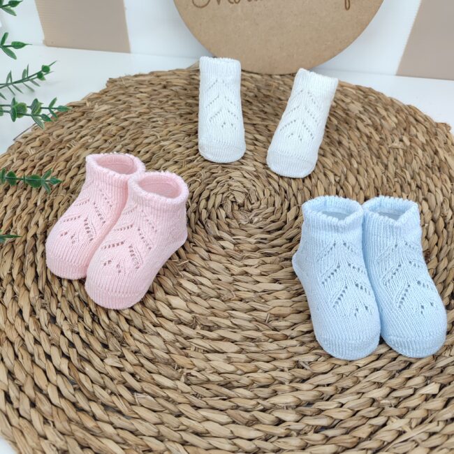 Calcetines new born Hilo calado Liso