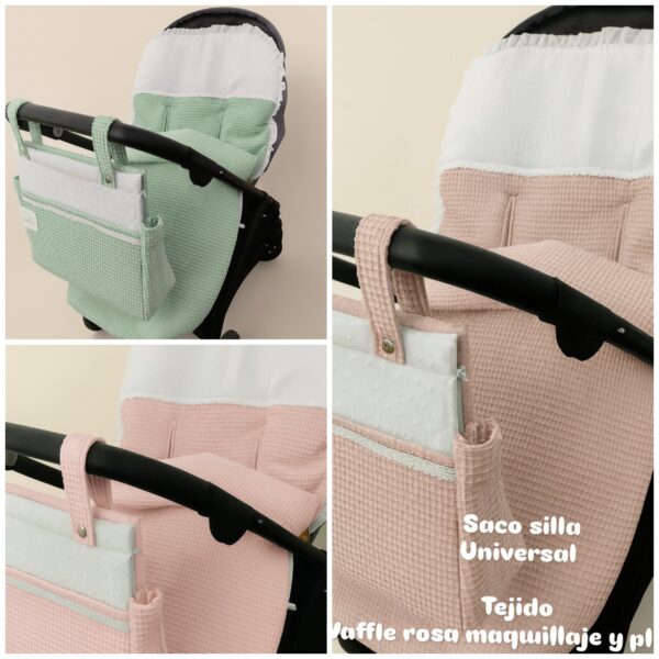 Saco de silla universal  Modelo waffle / plumeti