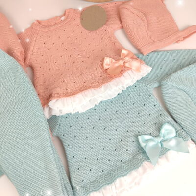Conjunto de hilo Colección Baby Volantitos Plumeti