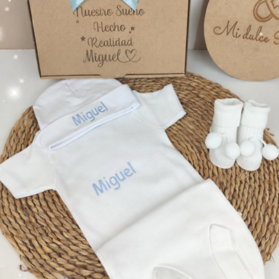 Pack Primera Puesta Ranita +Cajita Personalizada