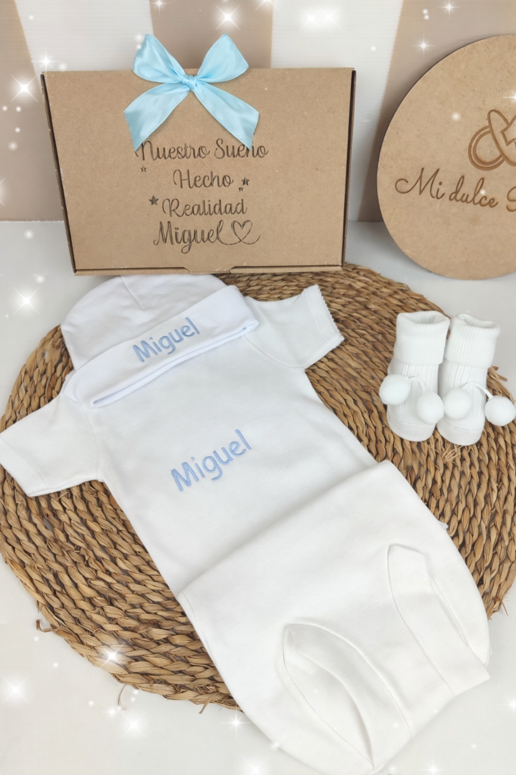 Pack Primera Puesta Ranita +Cajita Personalizada