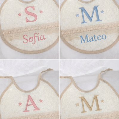 Baberos Personalizados Inicial / Nombre