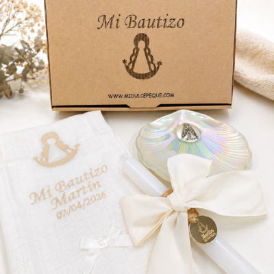 Pack Bautizo Modelo Gasa/Pañuelo Virgen del Rocío