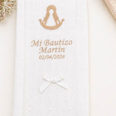 Gasa / Pañuelo Mi Bautizo  Virgen del Rocío
