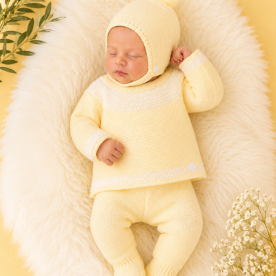 Conjunto Amarillo Pastel 3 piezas