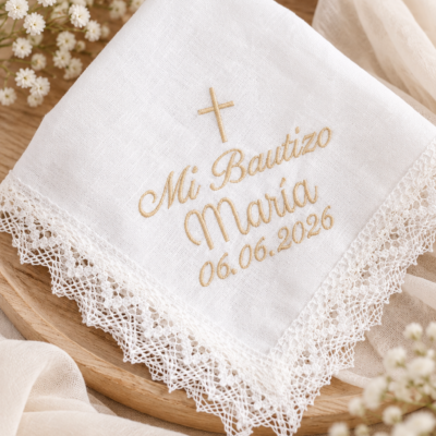 Pañuelo de lino Bautizo